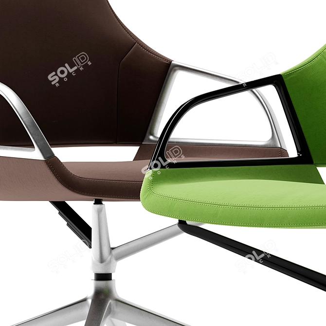 Transformed Turbo Conference Chair 3D model image 5