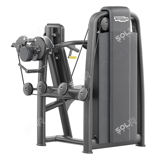 Technogym Selection 700 - Delts Machine, PBR Material Set 3D model image 2