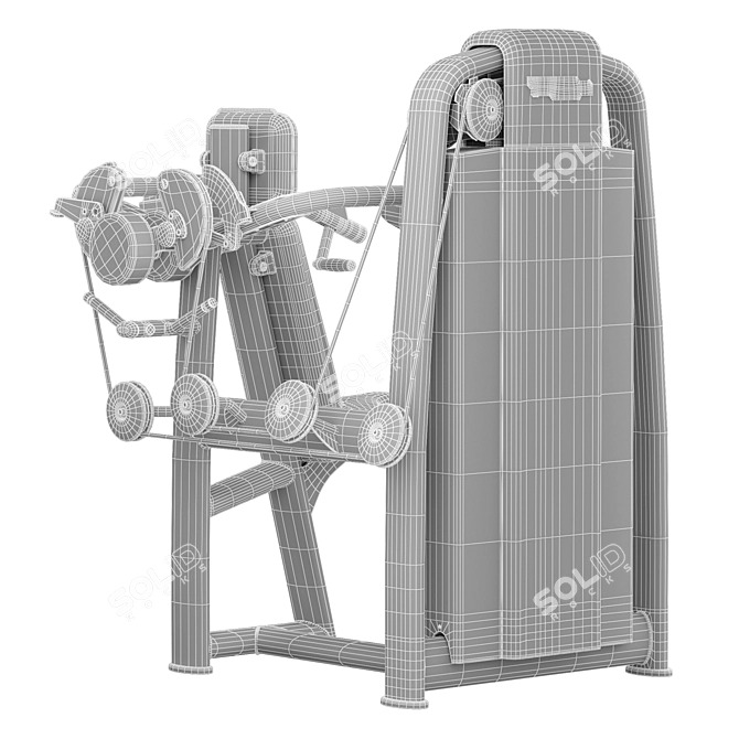 Technogym Selection 700 - Delts Machine, PBR Material Set 3D model image 5