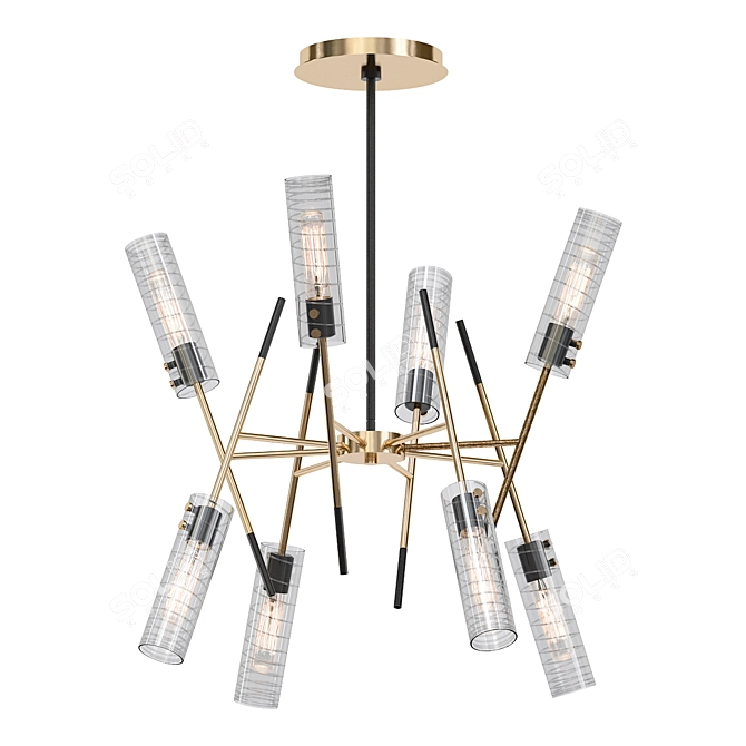 Elegant TELESTO Chandelier 3D model image 1