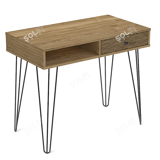 Modern Writing Desk Crane-5 3D model image 1