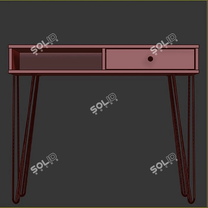 Modern Writing Desk Crane-5 3D model image 4