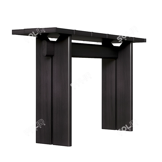 Elegance Redefined: Terzo Console Table 3D model image 4