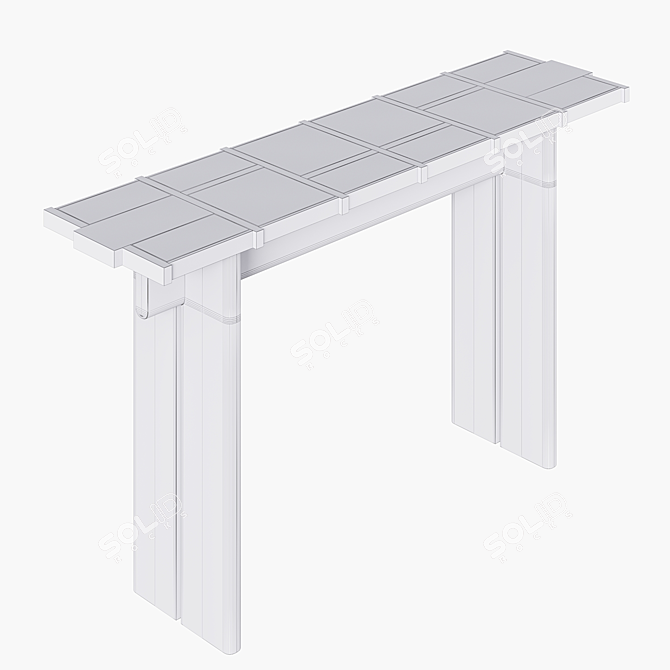 Elegance Redefined: Terzo Console Table 3D model image 5