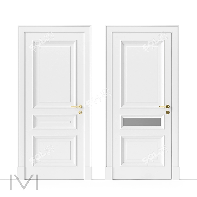 Vienna Series Interior Doors 3D model image 1