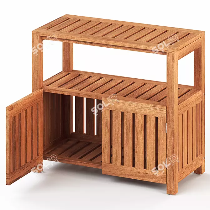 Outdoor NÄMMARÖ Shelving Unit 3D model image 2