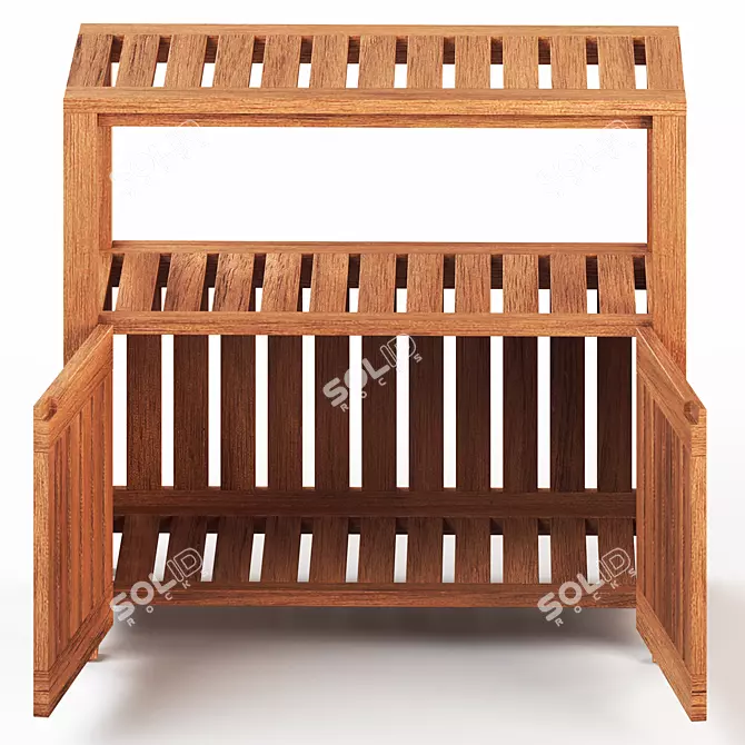 Outdoor NÄMMARÖ Shelving Unit 3D model image 4