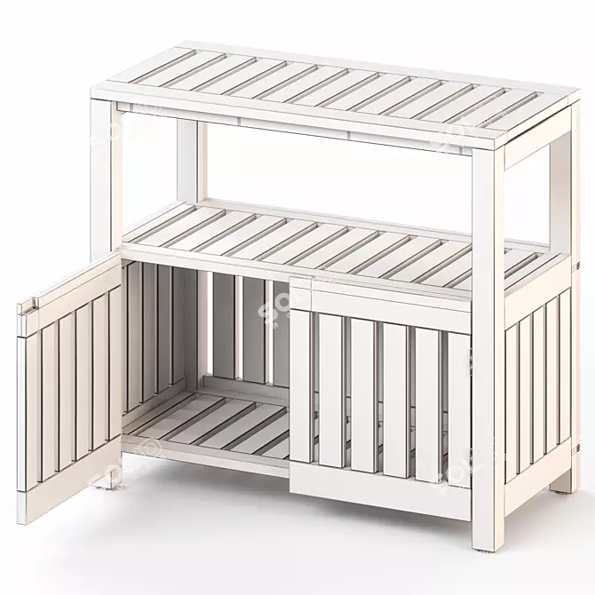 Outdoor NÄMMARÖ Shelving Unit 3D model image 5