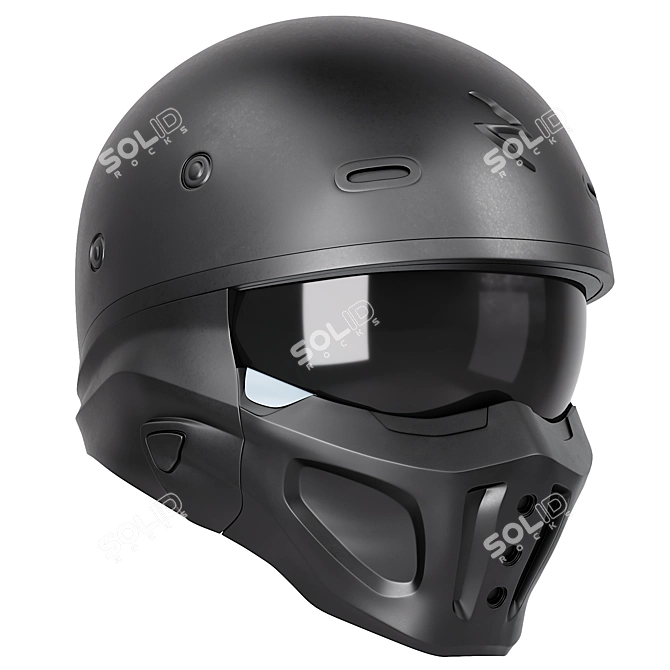 Stealthy ScorpionEXO Covert X Helm 3D model image 2
