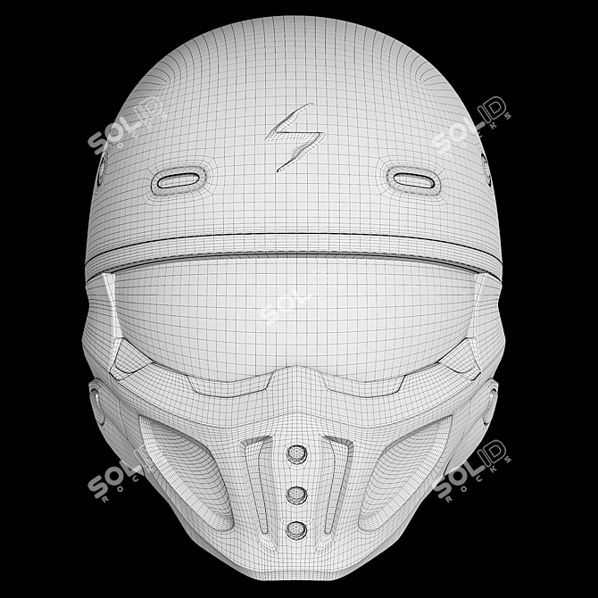Stealthy ScorpionEXO Covert X Helm 3D model image 5
