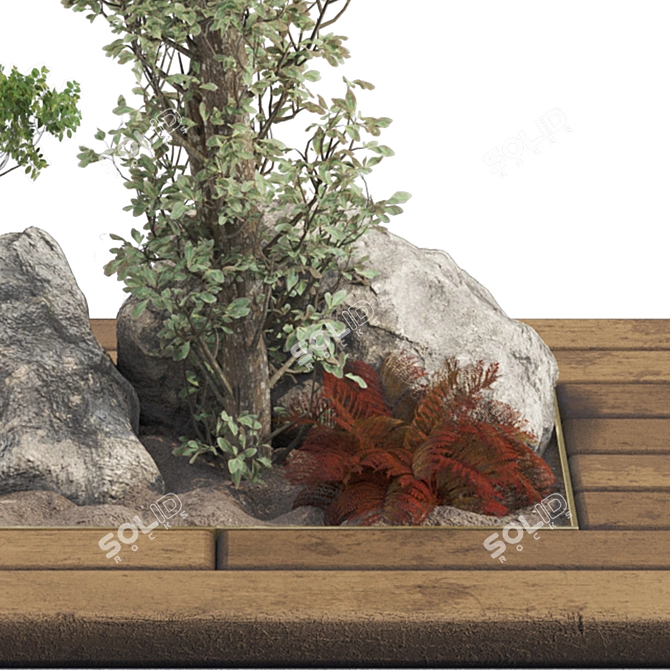  Garden Tree and Bush 132 3D model image 5