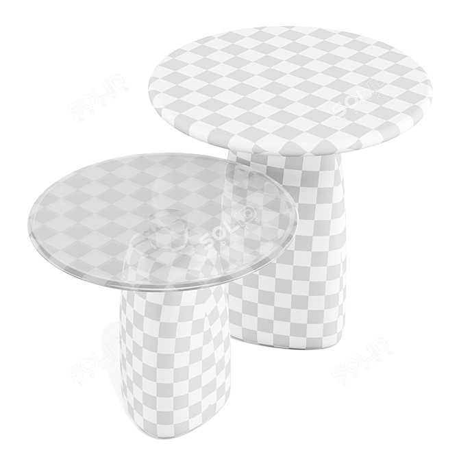 Strata Collection: Modern Mineral-inspired Tables 3D model image 4