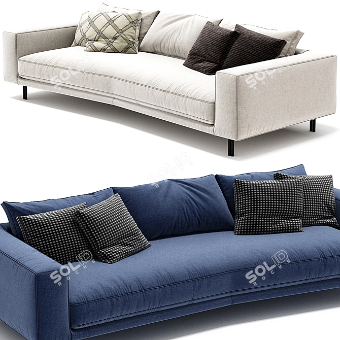 Modular Inno Erba Italia Sofa 3D model image 3