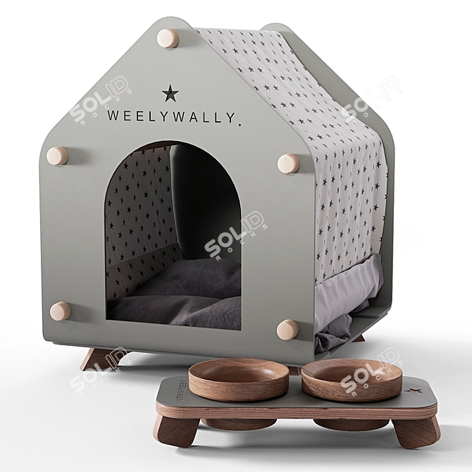 Luxury Pet Furniture Set 3D model image 1