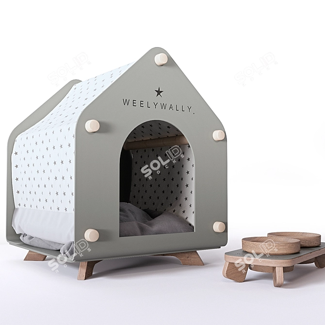 Luxury Pet Furniture Set 3D model image 2