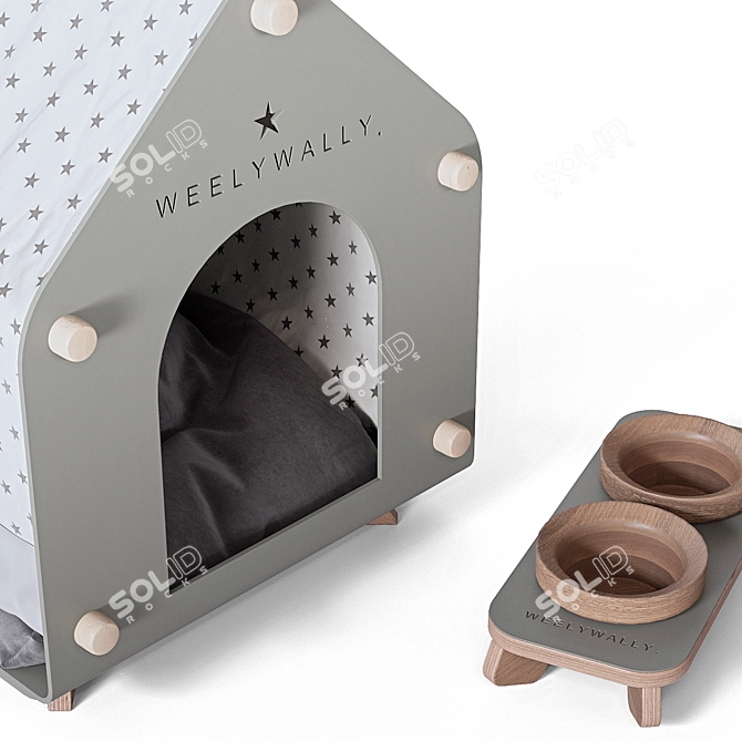 Luxury Pet Furniture Set 3D model image 4