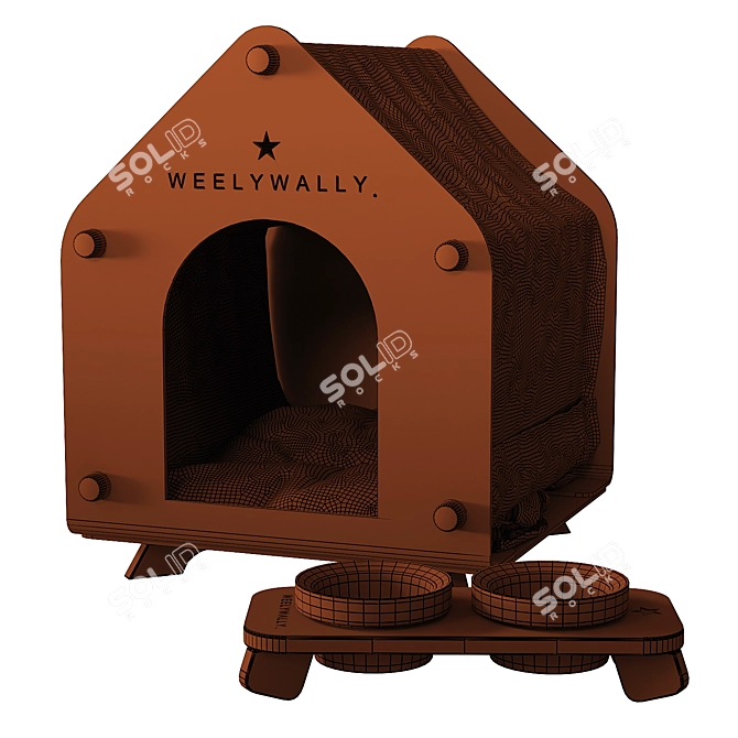 Luxury Pet Furniture Set 3D model image 6