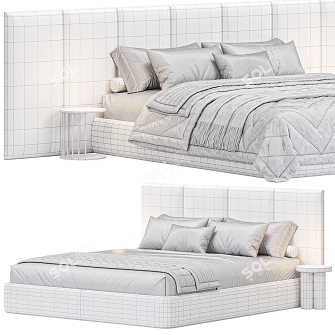 Flexteam SOMMIER Bed 2015 Millimeters 3D model image 6