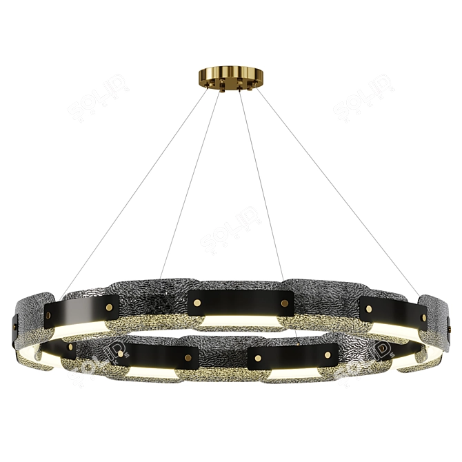 Modern Fuze Chandelier 2015 3D model image 1