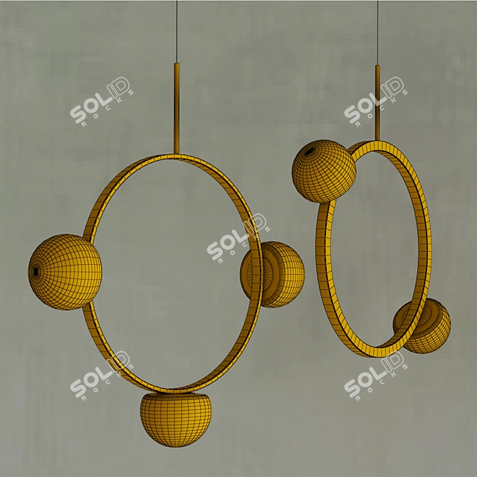 Illuminating Arcanum Ring Light Fixture 3D model image 3