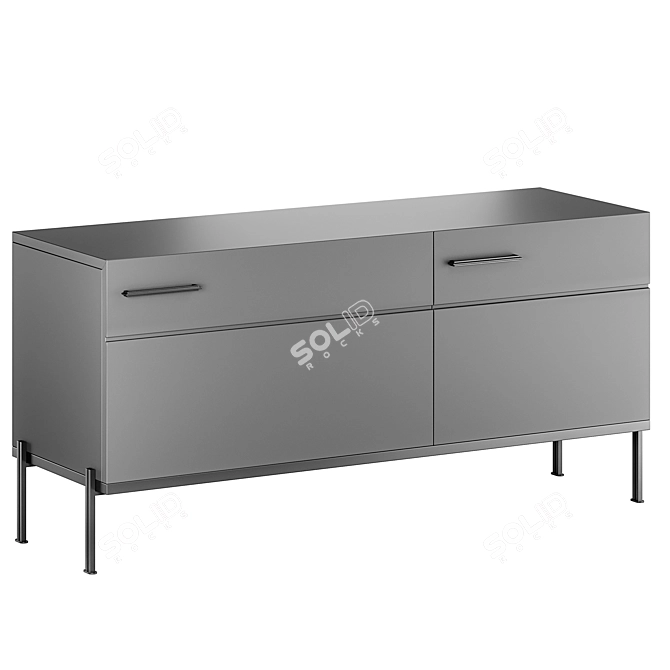 BraginDesign LIGHT Console Cabinet 3D model image 2