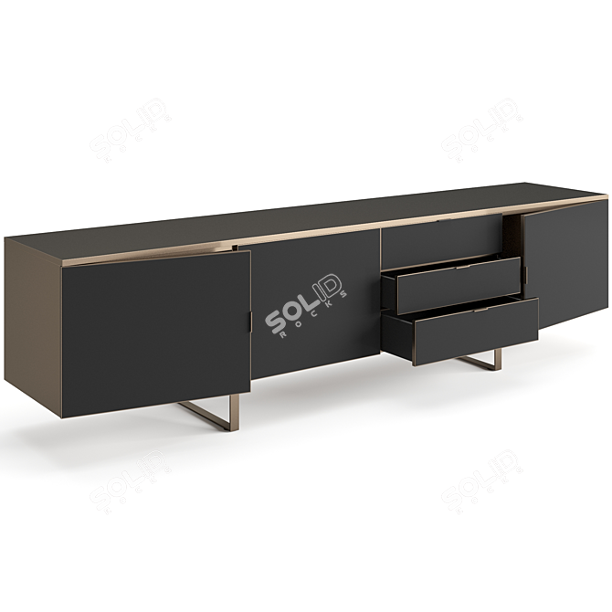 Modern Italian Sideboard with Storage 3D model image 3