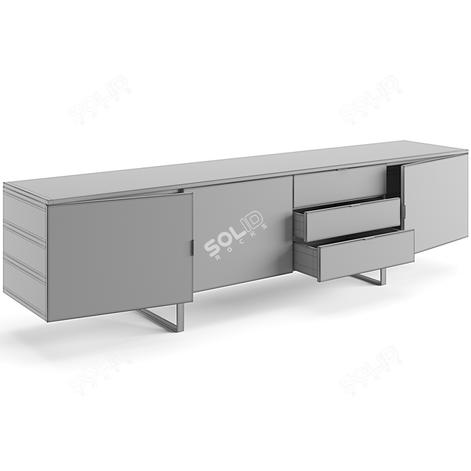 Modern Italian Sideboard with Storage 3D model image 4