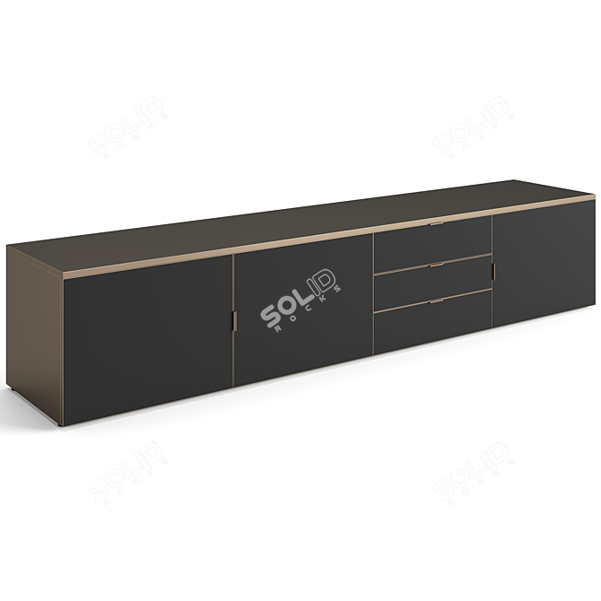 Modern Italian Sideboard with Storage 3D model image 6