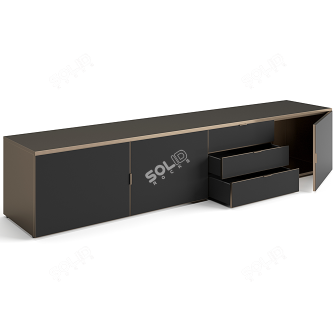 Modern Italian Sideboard with Storage 3D model image 7