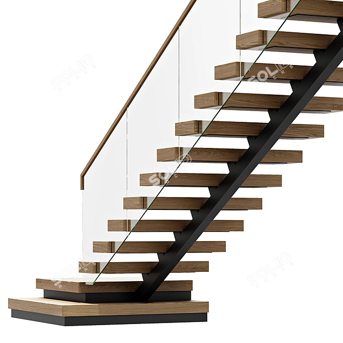 Ascending Steps for Elevated Spaces 3D model image 3