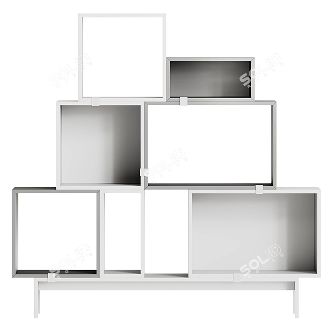 Muuto Stacked Storage System Config 2 3D model image 2