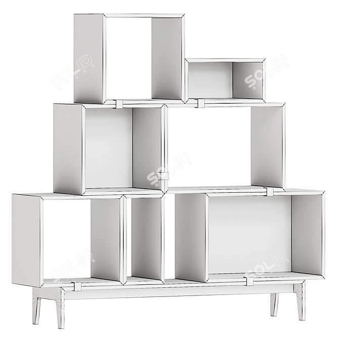 Muuto Stacked Storage System Config 2 3D model image 6