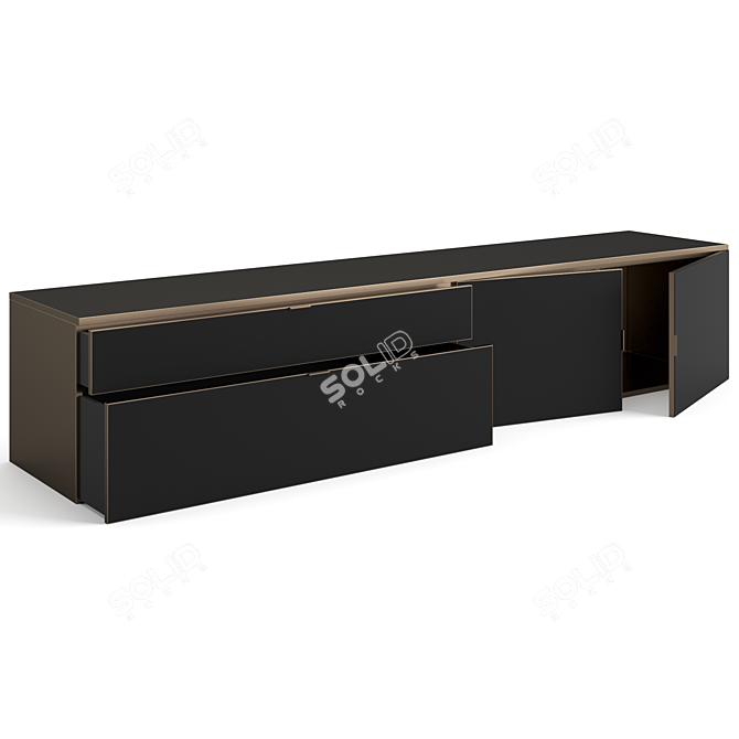 Modern Minimalist Plan Sideboard 3D model image 7