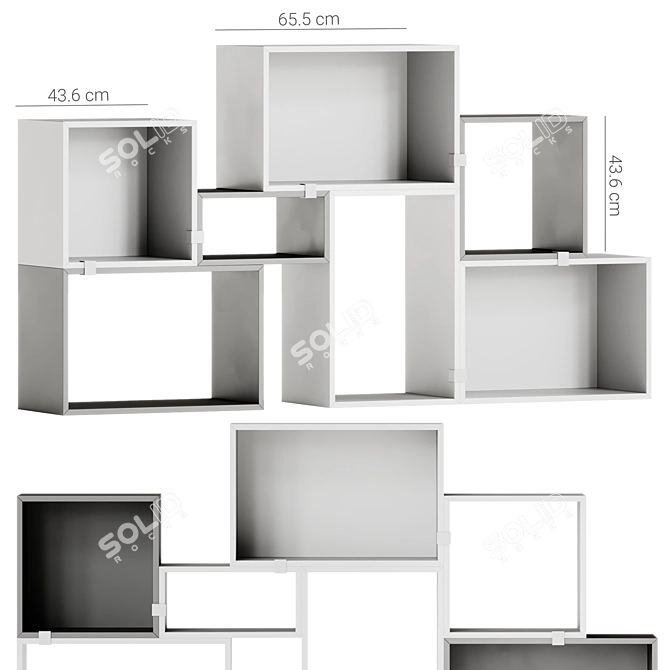 Muuto Stacked Configurations 3 Storage 3D model image 1