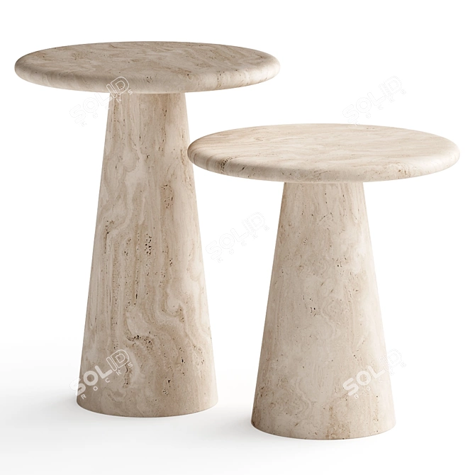 Elegant Adriana Side Table - Versatile Design 3D model image 1