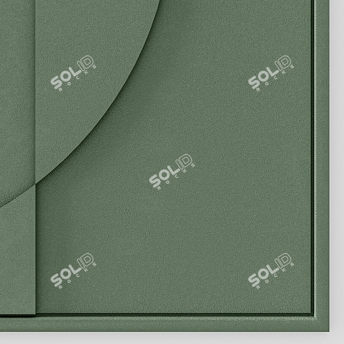 Embossed Fabric Panel 3D model image 4