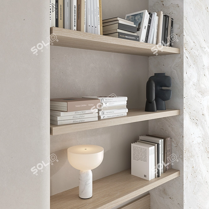 3D Bookcase Set 10 Modeling 3D model image 3