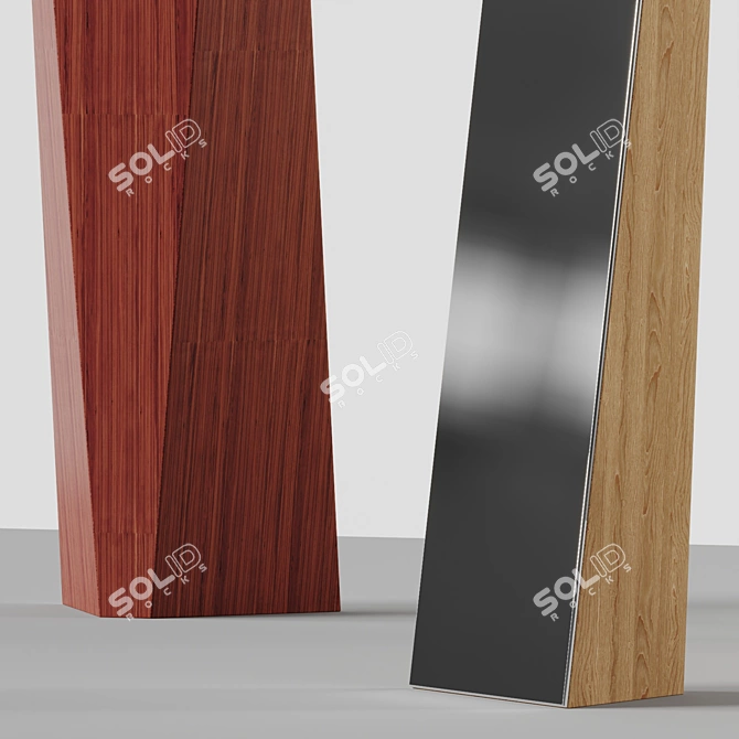 Modern Elegance Floor Mirror 3D model image 3