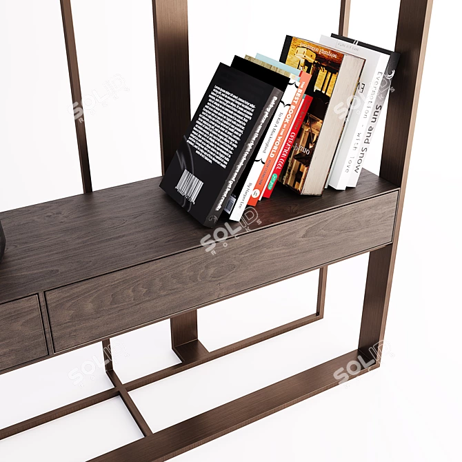  MOD Double-Sided Bookcase - Corona 2018 3D model image 4