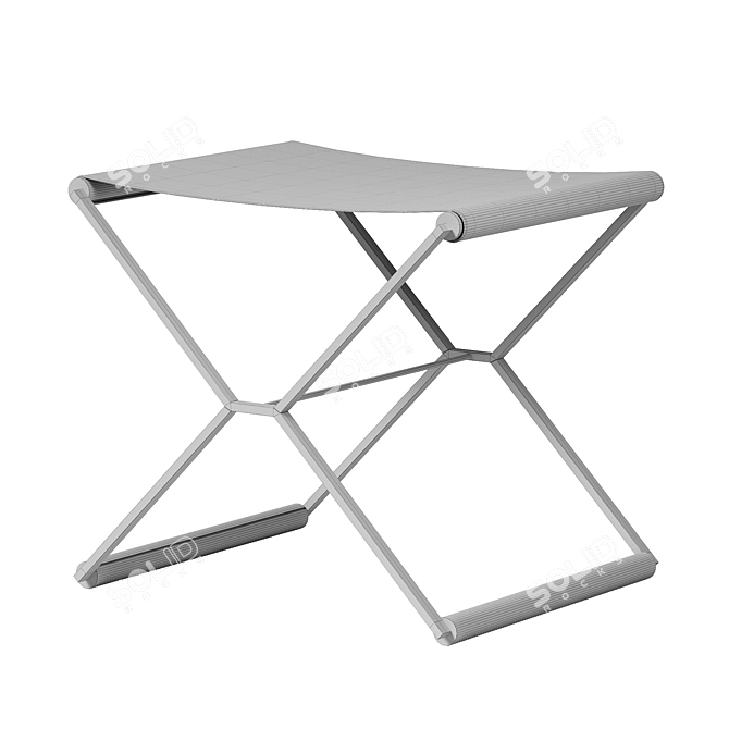 Minimalist Folding James Stool 3D model image 4