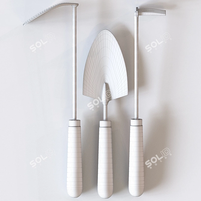 Stylish Set of Pallarès × MENU Plant Tools 3D model image 2