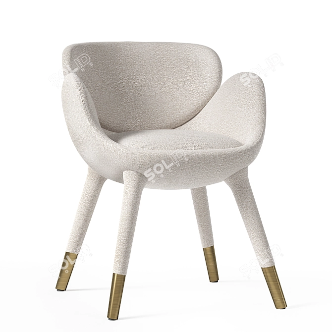 Contemporary Frangipani Dining Chair 3D model image 5