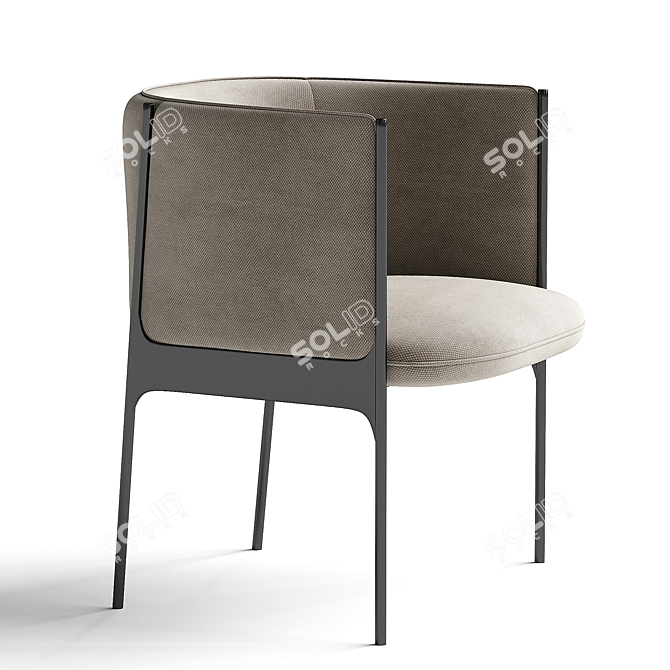 Modern 3D Model Dining Chair 3D model image 2