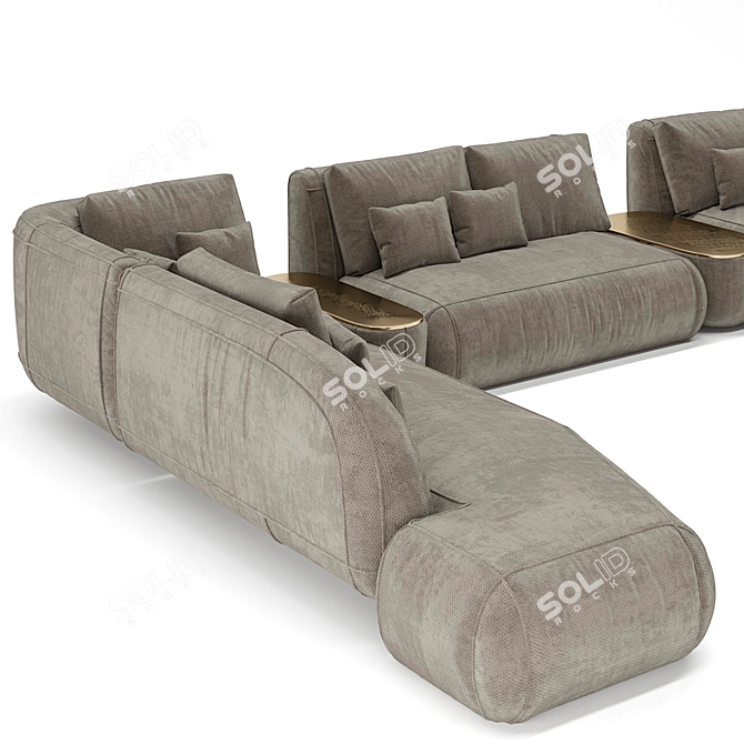 Modular Turbosmooth Sofa Downloadable 3D model image 5