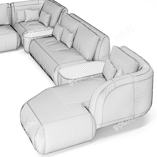 Modular Turbosmooth Sofa Downloadable 3D model image 6