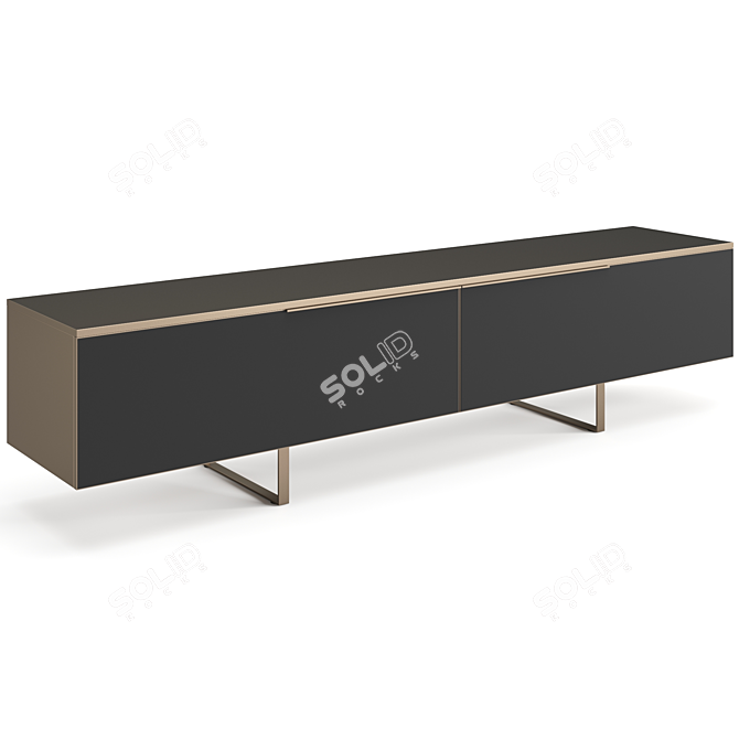 Contemporary Misuraemme Plan Sideboard 3D model image 3