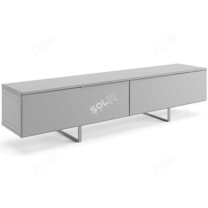 Contemporary Misuraemme Plan Sideboard 3D model image 4