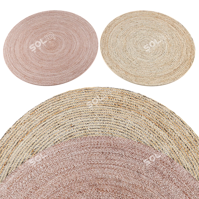 Circular Rug Collection 453 3D model image 2