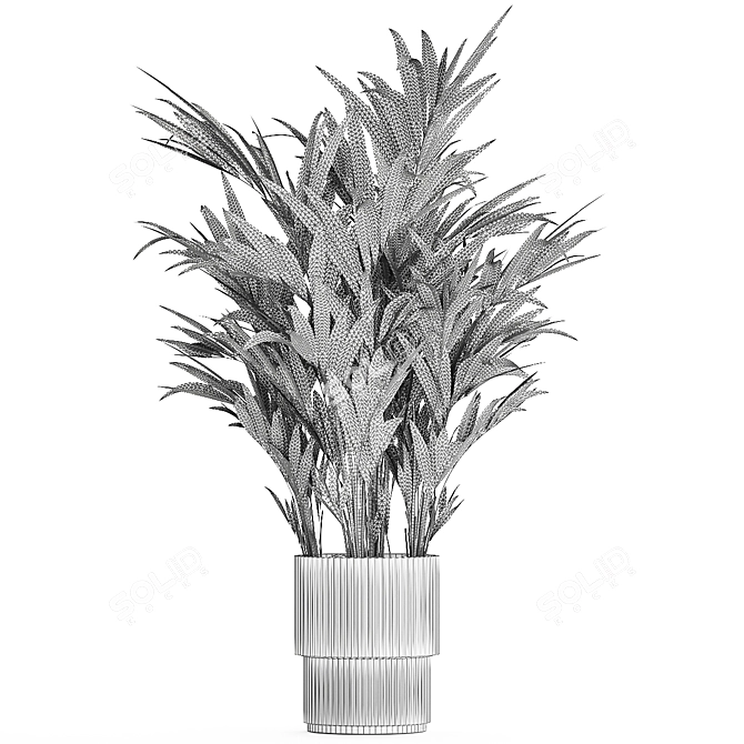 Exotic Tropical Palm Decor 3D model image 7