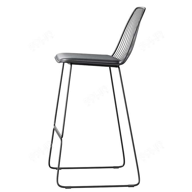 Elegant Vivo Bar Stool 3D model image 3